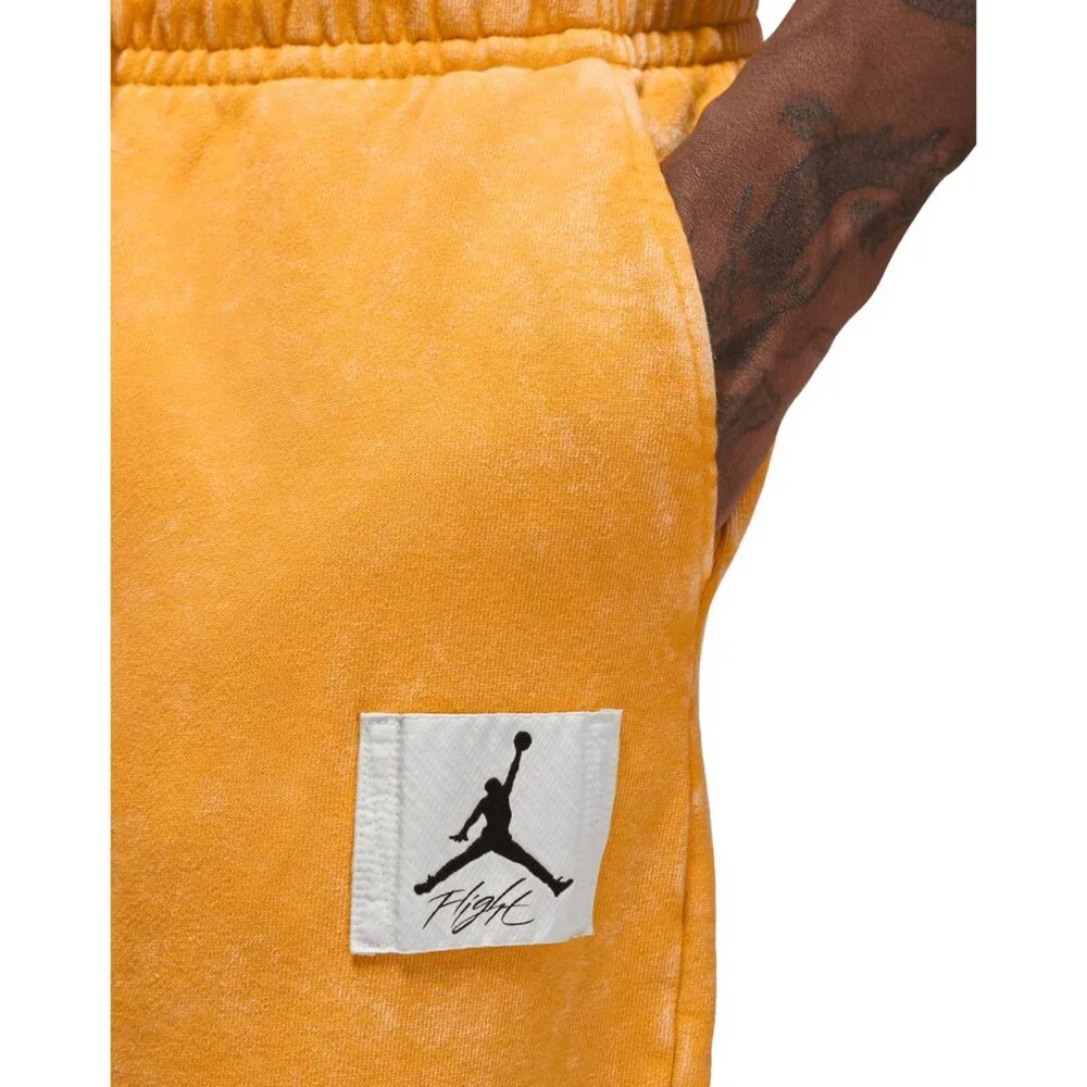 Nike Air Jordan Men's Statement Fleece Jogger Taxi Yellow Heavyweight Sweatpants - Picture 5 of 10